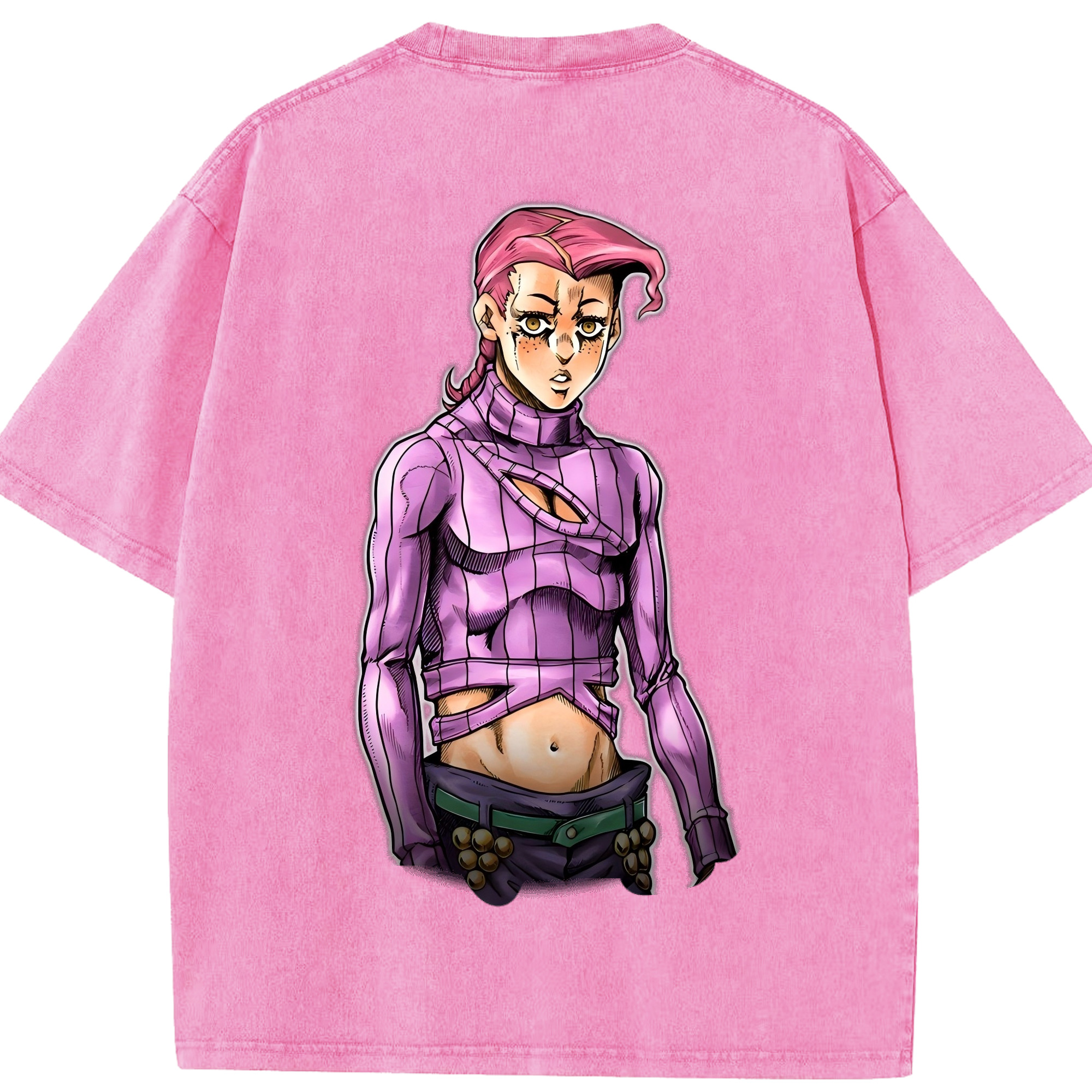 （画像用） ジョジョの奇妙な冒険 ビネガー?ドッピオ JoJo's Bizarre Adventure Vinegar Doppio 綿100% ヴィンテージ風 半袖Tシャツ（背面プリント）